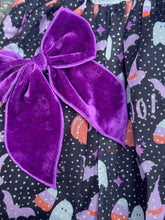 Load image into Gallery viewer, Maeve | Purple Velvet | Party Bow | Left Clip