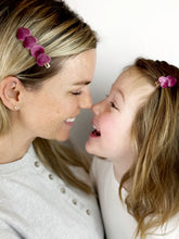 Load image into Gallery viewer, Mommy & Me Bar Clip Set | Mauve Velvet