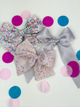 Load image into Gallery viewer, Maeve | Dusty Purple Satin | Long Tail | Right Clip