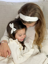 Load image into Gallery viewer, Knotted Headband | Ivory Shimmer