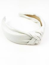 Load image into Gallery viewer, Knotted Headband | Ivory Shimmer