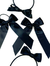 Load image into Gallery viewer, Maeve | Black Satin | Long Tail