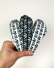 Load image into Gallery viewer, WGT Knotted Headband | Black {PRE-ORDER}