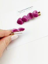 Load image into Gallery viewer, Mommy & Me Bar Clip Set | Mauve Velvet
