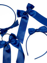 Load image into Gallery viewer, Maeve | Navy Satin | Long Tail