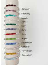 Load image into Gallery viewer, Individual Birthstone Beaded Bracelet
