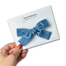 Load image into Gallery viewer, Maeve | Dusty Blue Velvet | Standard | Right Clip