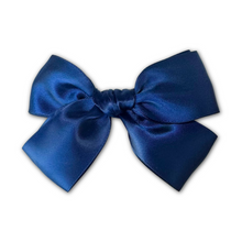 Load image into Gallery viewer, Oversized Maeve | Navy Satin | Right Clip
