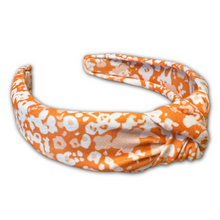 Load image into Gallery viewer, Knotted Headband | Orange Floral