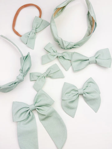 Ella | Sage | Pigtail Set