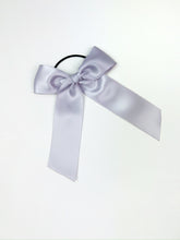 Load image into Gallery viewer, Maeve | Dusty Purple Satin | Long Tail | Hair Elastic
