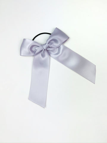 Maeve | Dusty Purple Satin | Long Tail | Hair Elastic