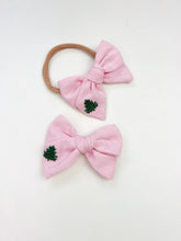 Load image into Gallery viewer, Maeve | Pink Christmas | Standard | Headband
