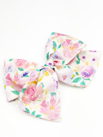 Maeve | Spring Bouquet (poly crepe de chine) | Oversized | Right Clip