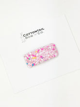 Load image into Gallery viewer, Glitter Snap Clip | Rainbow Sprinkles
