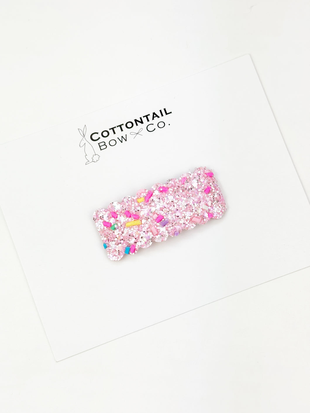 Glitter Snap Clip | Rainbow Sprinkles