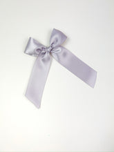 Load image into Gallery viewer, Maeve | Dusty Purple Satin | Long Tail | Left Clip
