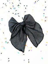 Load image into Gallery viewer, Maeve | Midnight Shimmer | Party Bow | Right Clip
