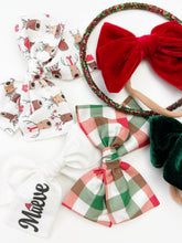 Load image into Gallery viewer, Personalized Santa Bow
