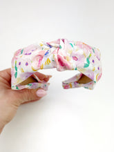 Load image into Gallery viewer, Knotted Headband | Spring Bouquet (poly crepe de chine) {PRE-ORDER}
