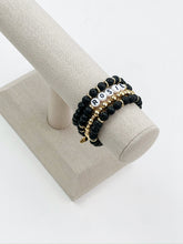 Load image into Gallery viewer, Lava Bead 4 Bracelet Stack
