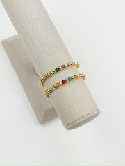 Family Birthstone Beaded Bracelet