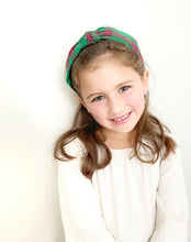 Load image into Gallery viewer, Knotted Headband | Christmas Plaid
