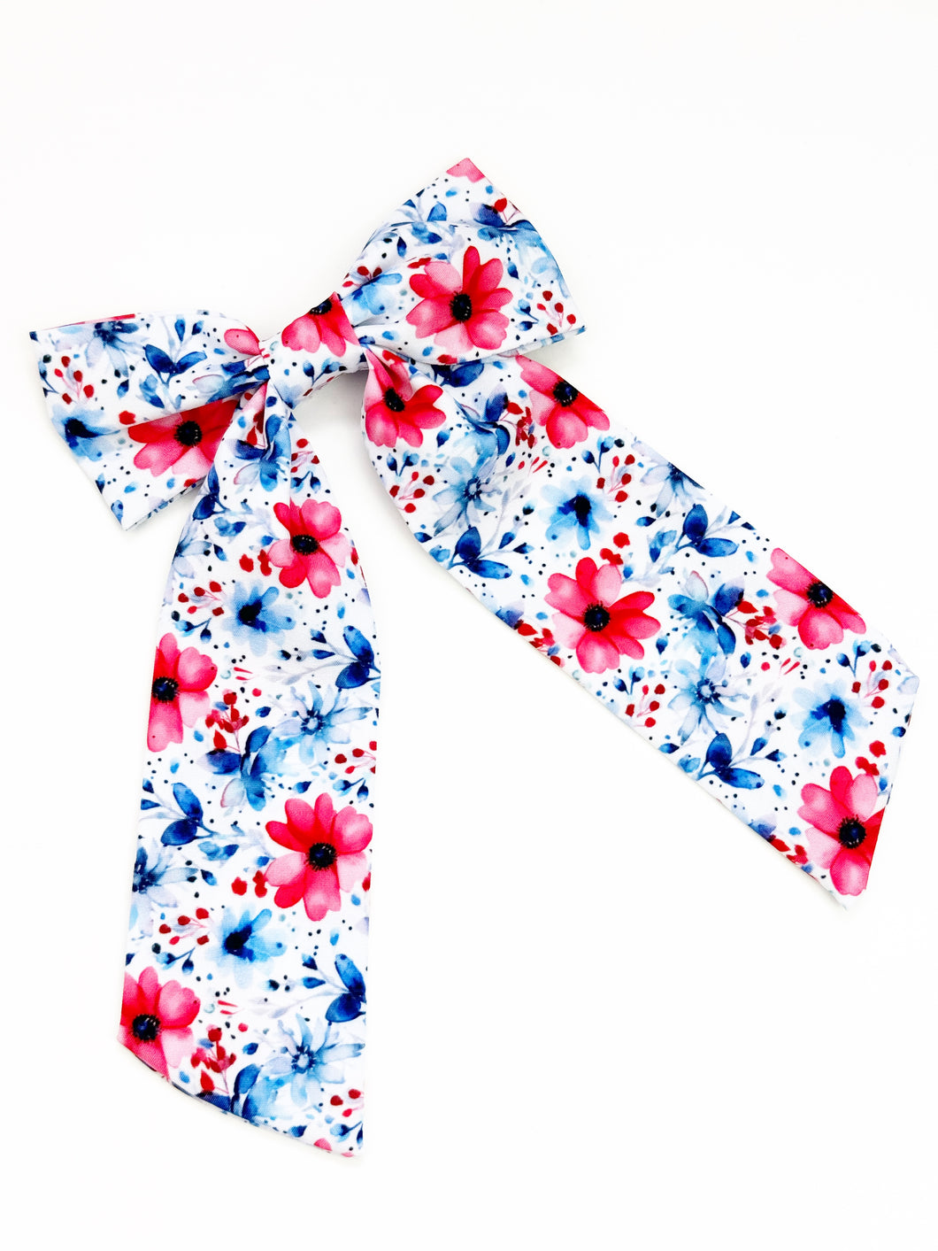 Maeve | Patriotic Floral | Long Tail | Right Clip