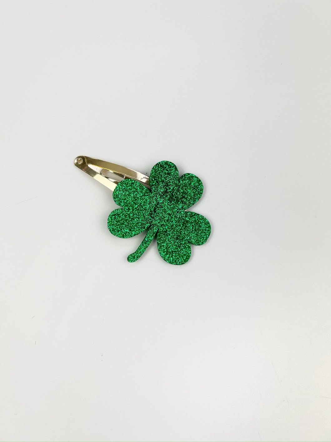 Glitter Shamrock Clip - Right Clip