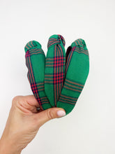 Load image into Gallery viewer, Knotted Headband | Christmas Plaid
