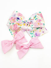 Load image into Gallery viewer, Maeve | Spring Bouquet (poly crepe de chine) | Oversized | Right Clip {PRE-ORDER}
