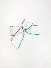 Load image into Gallery viewer, Maeve | Holiday Ribbon Bow | Oversized | Left Clip
