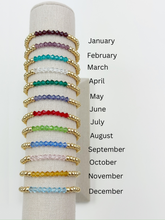 Load image into Gallery viewer, Individual Birthstone Beaded Bracelet
