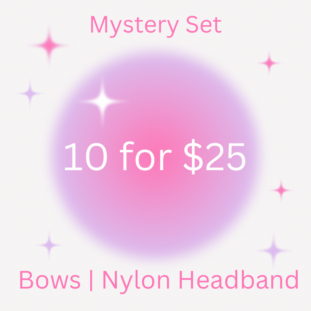 Mystery Bundle | Nylon Headbands | Set of 10