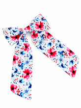Load image into Gallery viewer, Maeve | Patriotic Floral | Long Tail | Left Clip
