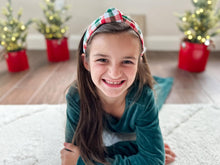 Load image into Gallery viewer, Knotted Headband | Jolly Plaid {PRE-ORDER}
