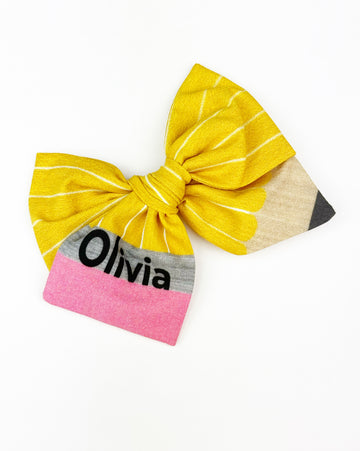 Personalized Classic Pencil Bow