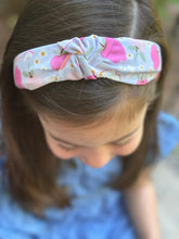 Load image into Gallery viewer, Knotted Headband | Apple Fields (Poly Crepe de Chine)
