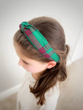 Load image into Gallery viewer, Knotted Headband | Christmas Plaid
