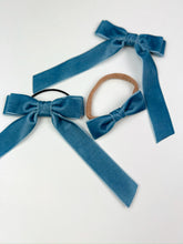 Load image into Gallery viewer, Mini Knot | Dusty Blue | Nylon Headband
