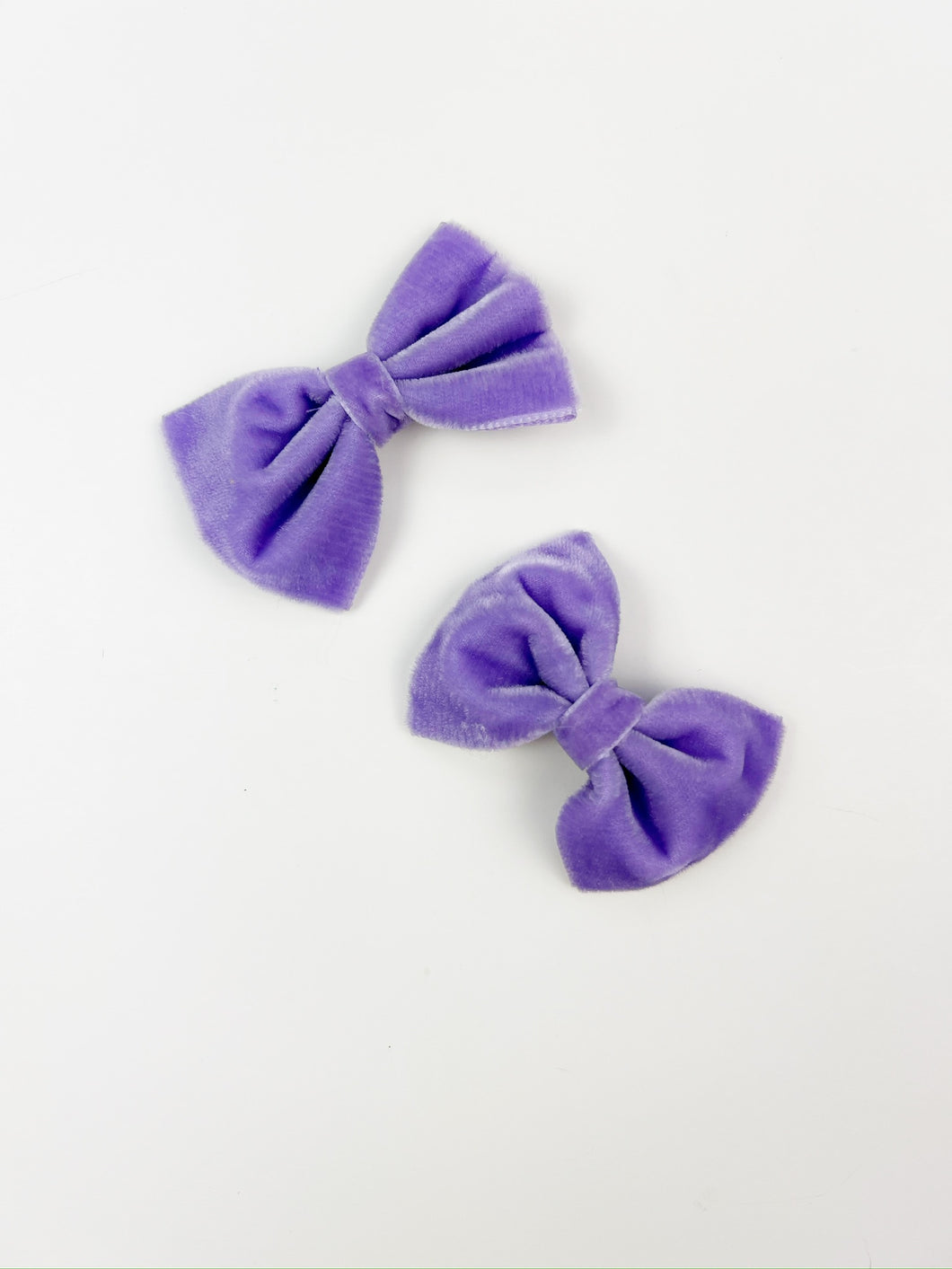 Pigtail Set | Mini Purple Velvet