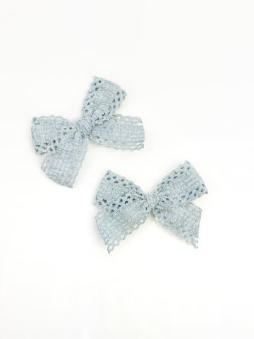Pigtail Set | Powder Blue Crochet