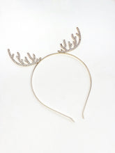 Load image into Gallery viewer, Gold Reindeer Antler Headband
