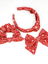 Load image into Gallery viewer, Maeve | Red Bandana | Oversized | Right Clip
