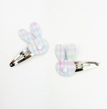Load image into Gallery viewer, Gingham Bunny | Left Clip
