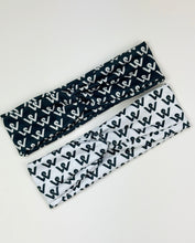 Load image into Gallery viewer, Logo Twist Wrap | White | One Size {PRE-ORDER}
