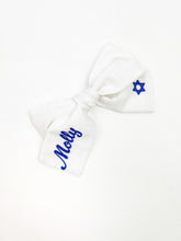 Load image into Gallery viewer, Personalized Chanukah Bow
