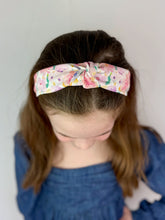 Load image into Gallery viewer, Knotted Headband | Spring Bouquet (poly crepe de chine) {PRE-ORDER}
