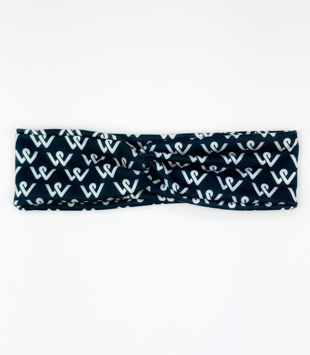Logo Twist Wrap | Black | One Size {PRE-ORDER}