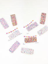 Load image into Gallery viewer, Single Sparkle Clip | Cotton Candy Birthday Clip

